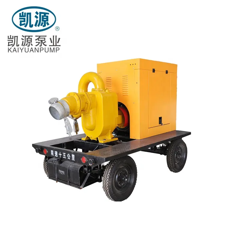 KYBC Diesel Generator Portable Trailer Mounted Diesel Engine Driven with Self Priming Pump for Irrigation
