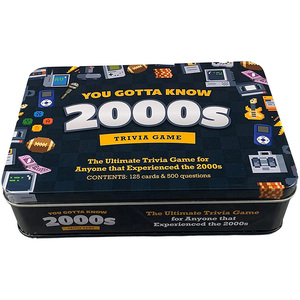 Design Blue Tin Box <strong>Question</strong> Cards Game Custom <strong>Question</strong> Cards Game Custom <strong>Question</strong> Tin Box Game Cards - Product Image 2