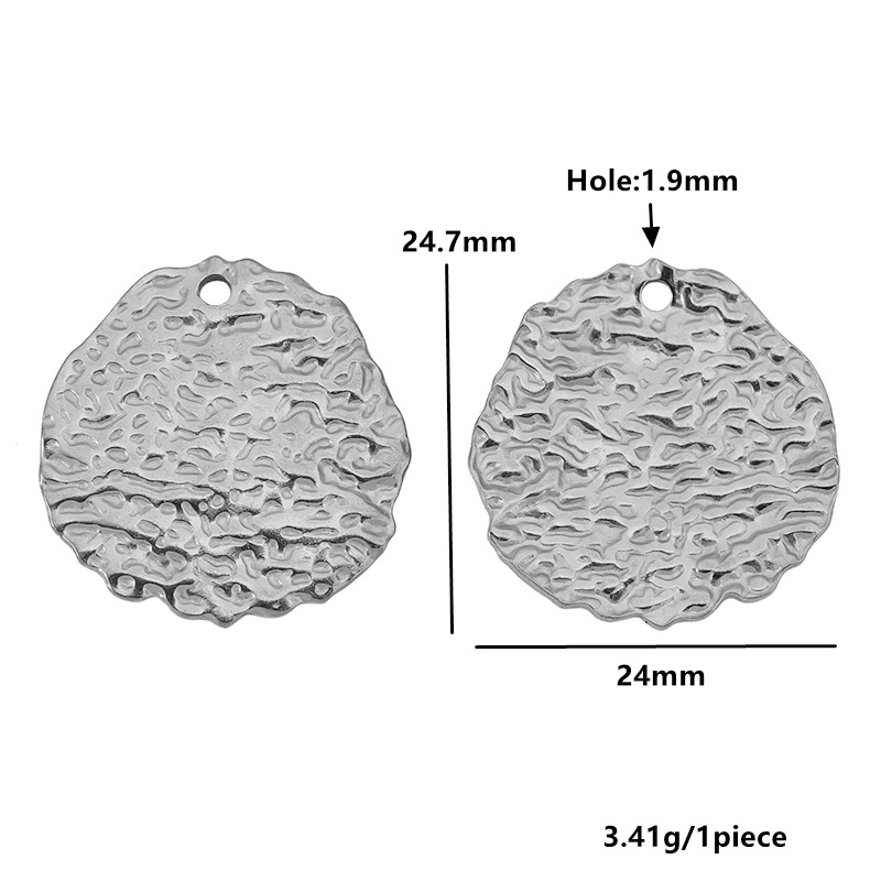 Oval plate - steel color