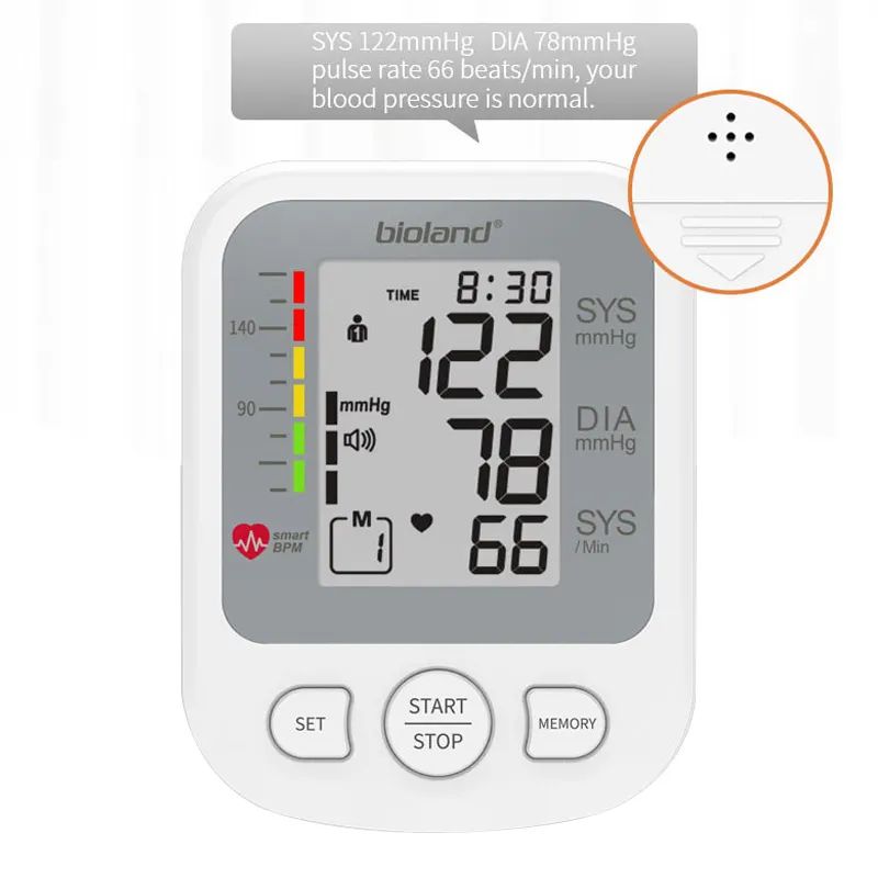 Monitor de presión arterial digital para brazo, medidor de tensión, médico, barato, de alta calidad