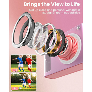 Kids <strong>Camera</strong> Digital <strong>Camera</strong> <strong>with</strong> 2.4-inch IPS Screen, Optical Zoom TF Card Support Flash Lightweight <strong>and</strong> Portable for Kids - Product Image 3