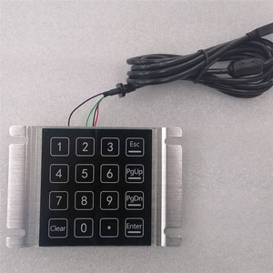 Teclado de inducción a prueba de agua y polvo de 16 teclas, teclado táctil capacitivo de montaje en Panel para Control de acceso de casillero de paquetes - Product Image 5