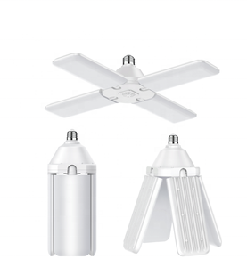 CE ROHS NEW <strong>ERP</strong> Garage <strong>Light</strong> E27 39W 52W Angle Adjustable Fan Blade Led Foldable 3 Leaf Lamp E27 Base , LED-LEAF