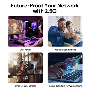 EDUP ODM/OEM 8-портовый 2,5 Gbps 2.5GbE 2,5 гигабитный коммутатор Ethernet 100/1000/2500 Мбит/с промышленный сетевой коммутатор Ethernet - Product Image 6