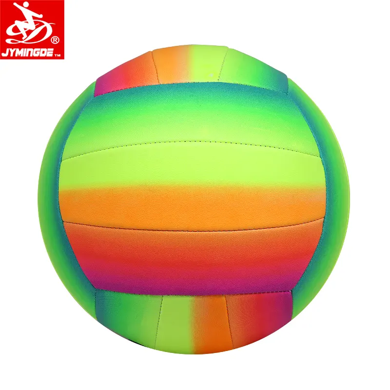 รับ CE/BSCI/Sedex ขนาด5สีรุ้งชายหาดราคาที่ดีที่สุดขายส่งลูกวอลเลย์บอล