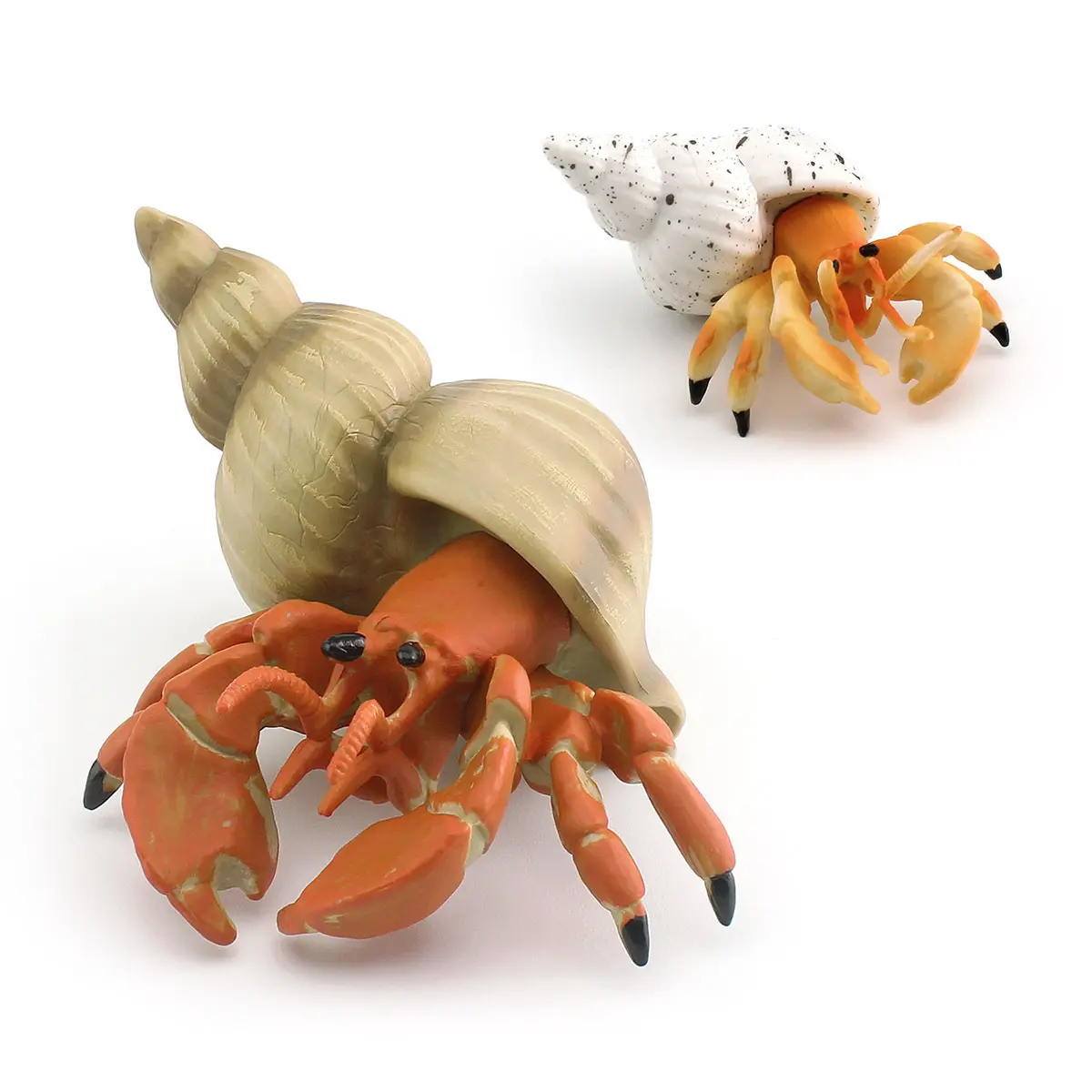 -Simulação de criaturas marinhas caranguejo modelo crianças cognitivo eremita caranguejo caracol animal decoração brinquedo