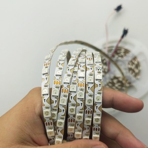 WS2812 WS2811 DC5V DC12V แถบไฟอัจฉริยะ SMD5050รูปตัวเอสไฟซิกแซก RGB DMX LED สำหรับป้าย - Product Image 1