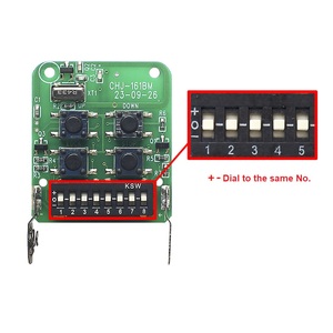 Codice di composizione Wireless RF telecomando per porta del Garage 4 pulsanti 433MHz telecomando automatico porta personalizzato
