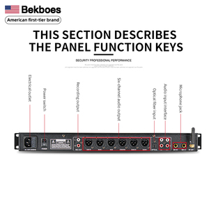 Bekboes YM50 Ecualizador profesional DSP PA2 Sistema de gestión de altavoces Procesador de audio y video de señal digital - Product Image 5