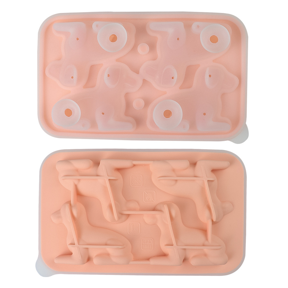 Lying Posture Labrador Ice Tray-Pink