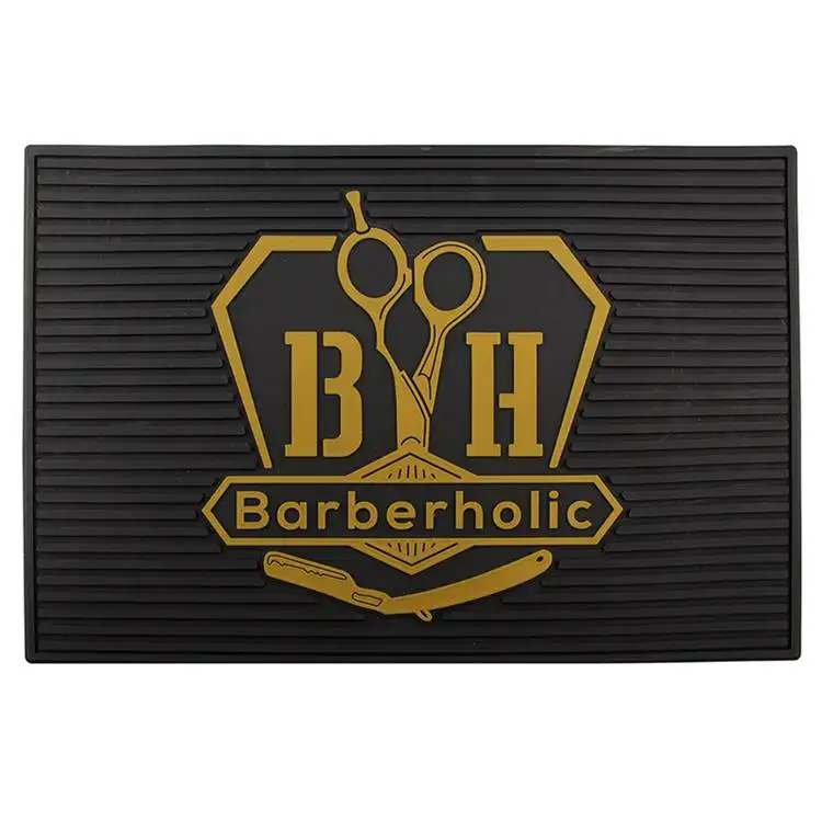 Ferramenta de beleza do cabelo do barbershop, venda quente, profissional, anti-derrapante, para cabeleireiro, tapete isolado térmico, materiais pu