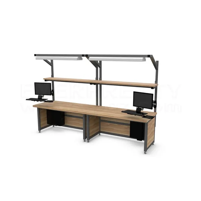 laboratory furniture lab tables physical work table ESD workbench wood physical table for college school science lab