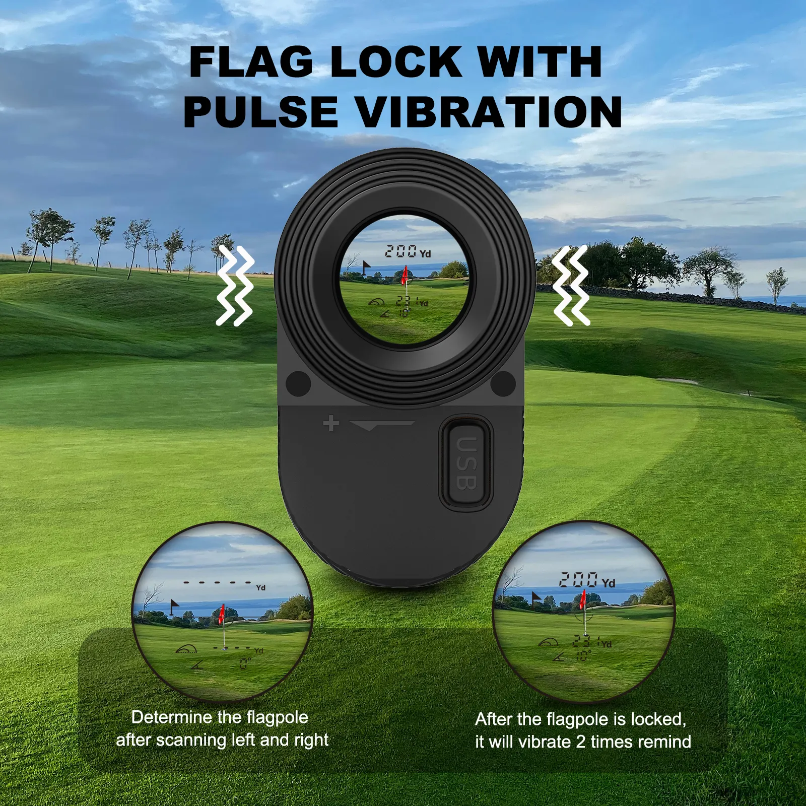 Mileseey gpf12 màu đen với độ dốc Laser Rangefinder 600m phạm vi Golf phạm vi Finder Rangefinder phạm vi