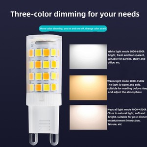G9G4 ışık kaynağı led mısır ışık boncuk olmadan çakarlı lamba ampul üç renkli karartma vurgulamak - Product Image 3