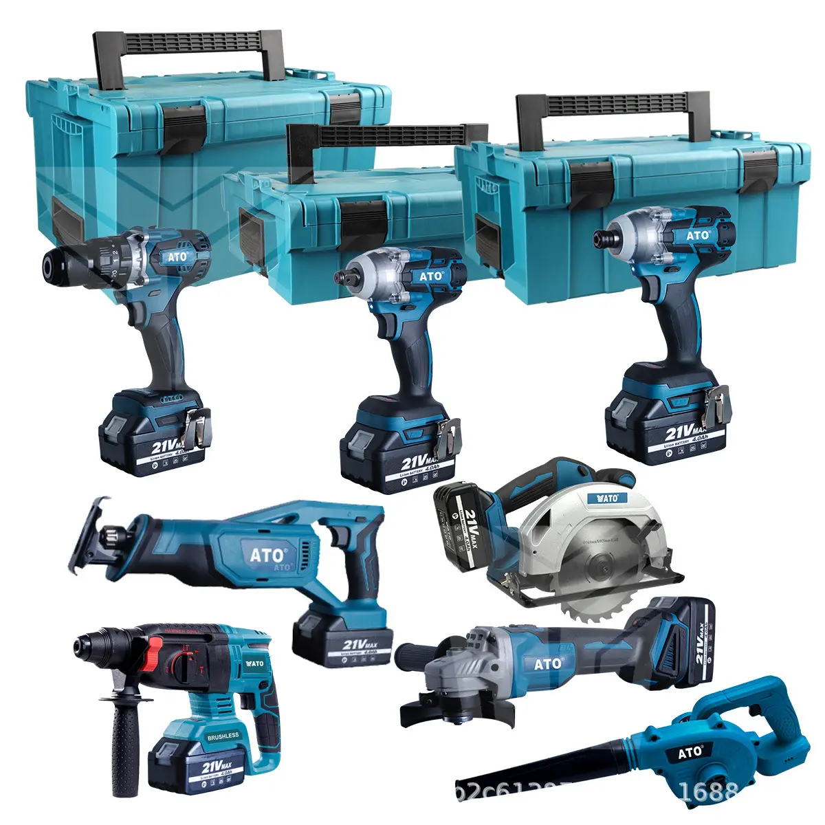 HOT Sealed Original Tools Set Lithium-Ion 15Pcs Outros Hidráulica Power Cordless Drill