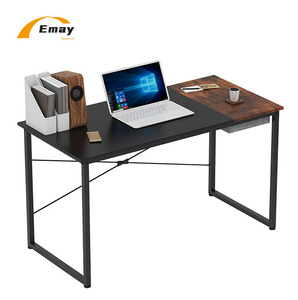 Escritorio de ordenador de alto estándar para oficina en casa, mesa de escritura de estudio, estilo Simple con cajón integrado, tablero de empalme, escritorio de almacenamiento - Product Image 1