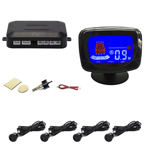 Kit de sensores de aparcamiento para coche, sistema de sonda con indicador de alerta de sonido, Radar de respaldo inverso, 12V, 22mm, 4 sensores