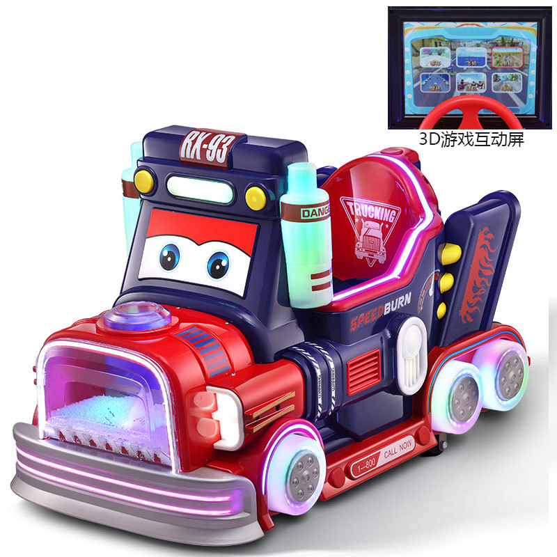 Pantalla de juego 3D azul