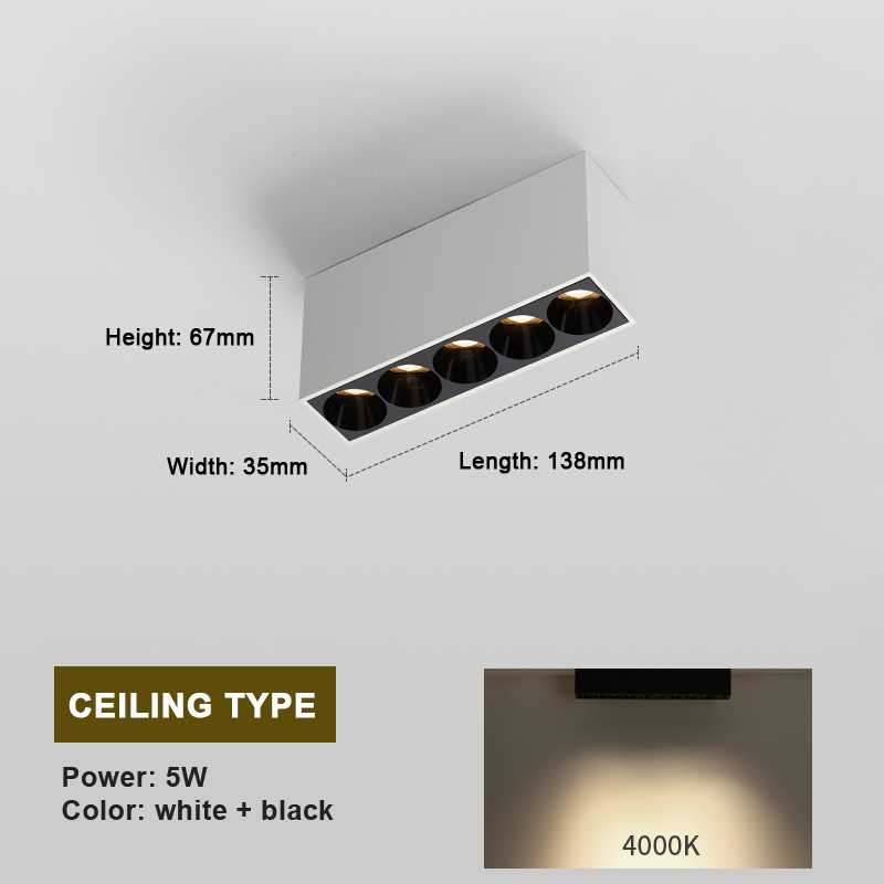 White+Black 5W 4000K (US 18.59)