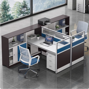 Kunden spezifische gewerbliche Möbel Bildschirm Schreibtisch Büro Partition Workstation Personal 4/6 Sitze Personal Büro Computer Tisch - Product Image 2