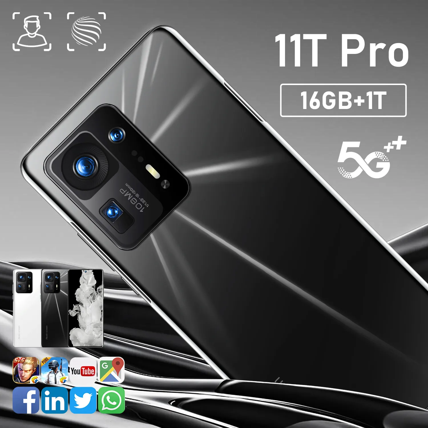 Mi 11T Pro Android telefone celular atacado de fábrica OEM/ODM barato 7,3 polegadas celulares inteligentes para jogos da China