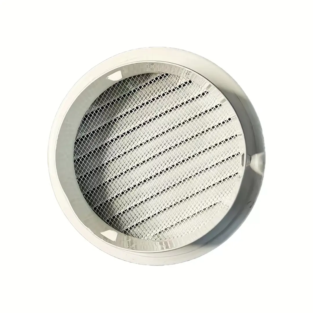 Round aluminum exterior louvers with insect screen louvers Air outlet louvers for HVAC
