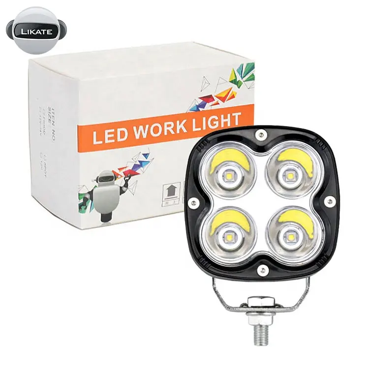 LKT 40W 12V-24V LED driving light mixed combined beam 3 INCH LED work light for car truck STV ATV UTV UTE motorcycle spotlight