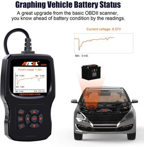 Profesional OBD2 lector de código de Ancel, AD530 automotriz escáner de diagnóstico se aclara los códigos de fallo actualización gratuita OBD 2 herramienta de diagnóstico del coche - Product Image 2