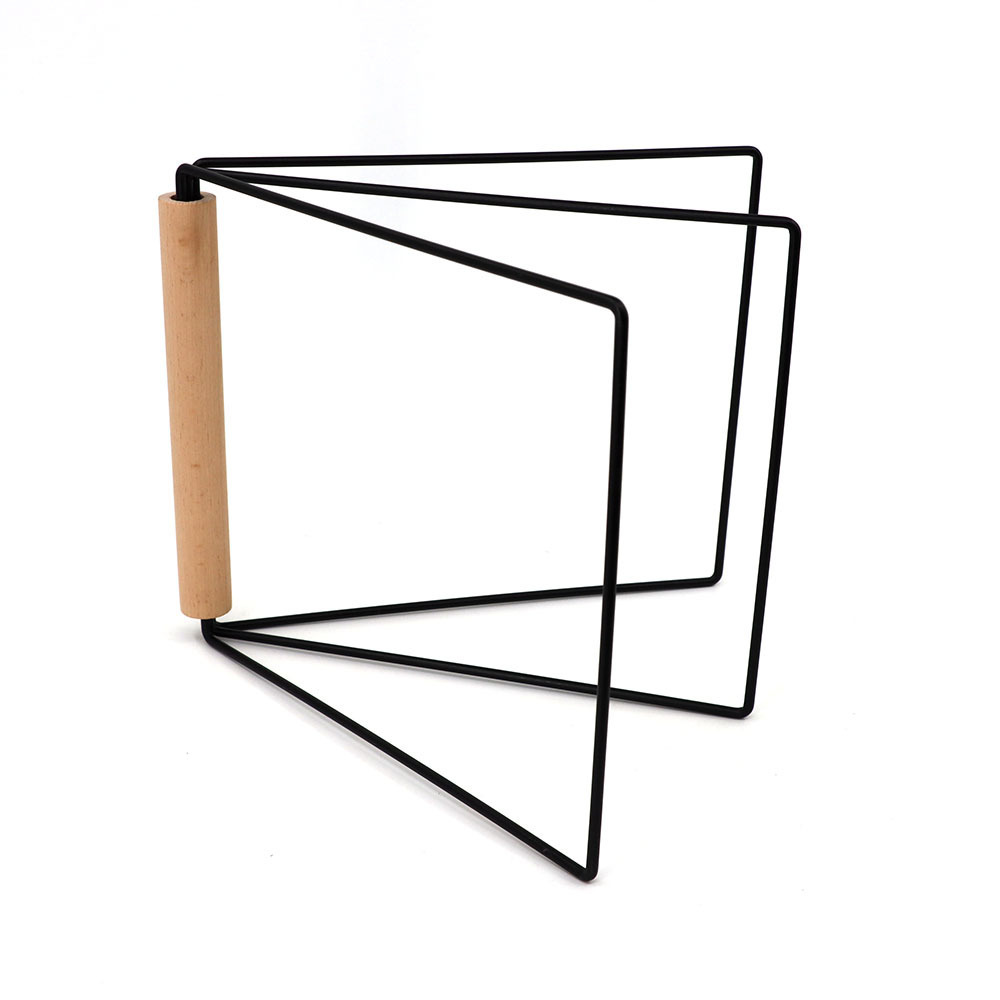Black Kitchen Cloth Storage Rack
