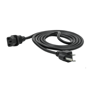 UL Approved Universal Computer Monitor Power <strong>Cord</strong> C13 Power Cable18 <strong>AWG</strong> GA NEMA 5-15P to IEC13 - Product Image 4