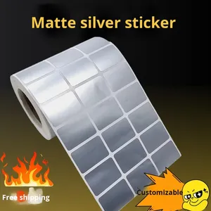 Free Shipping Label Factory High Temperature Resistant PET Circuit Board QR Code Printing Matte Silver Sticker for <strong>Fixed</strong> <strong>Asset</strong> - Product Image 3
