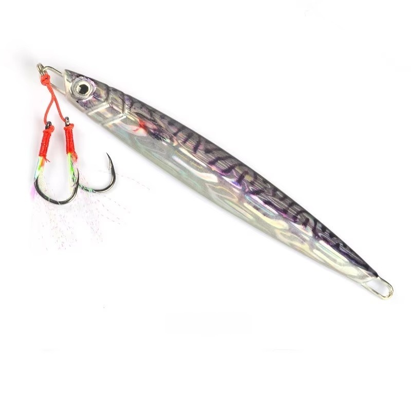 5# deep purple markings (front hanging fish skin double hook)