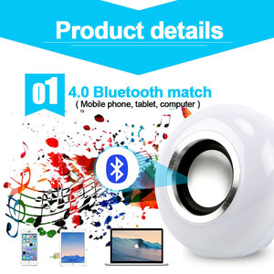 Akıllı E27 RGB Bluetooth hoparlör LED ampul ışık 12W müzik çalma kısılabilir kablosuz Led lamba 24 tuşları uzaktan kumanda - Product Image 3