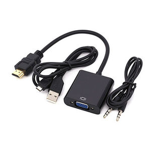 Male <strong>to</strong> Female Adaptor with Audio Power Supply <strong>HDMI</strong> a VGA Adapter Converter From VGA <strong>to</strong> <strong>HDMI</strong>
