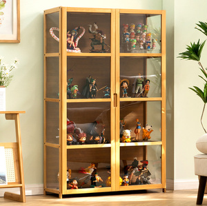 حامل عرض بتصميم بسيط من الأكريليك المنزلي مقاوم للغبار لتماثيل المقتنيات لأرفف السوبر ماركت لديكور الدراسة - Product Image 5