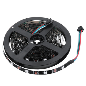 RGB 5050 5V WS2812 programlanabilir usb'li şerit LED ışık 5m 30 bit metre başına RC Drone FPV için yarış çok rotorları - Product Image 2