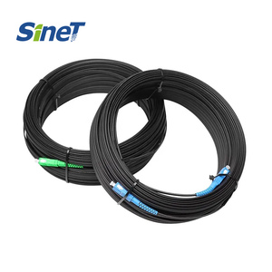 สายแพแบน2core FTTH 4core LC UPC APC 10M 20M 30m 50m 100M สาย FTTH Patch พร้อมตัวเชื่อมต่อ SC APC ความยาวคลื่น1310nm