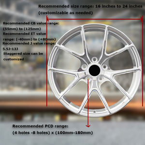 ZW Forged <span class=keywords><strong>Chrome</strong></span> Silver 5 X112 5 X120 Konkave Rennwagen räder für BMW M2 M3 E39 E46 E92 M4 M5 E34 18 19 20 21 22 23 Zoll Felgen - Product Image 2