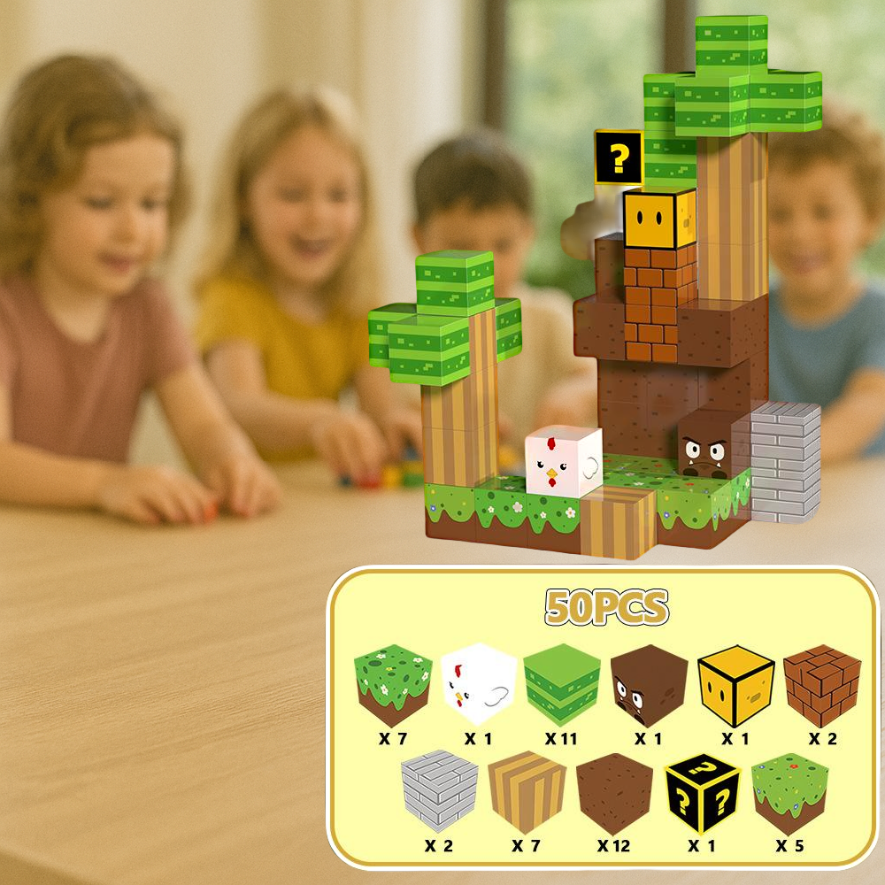 Blocks-50PCS magnética 9001 Super City (2,0 cm)