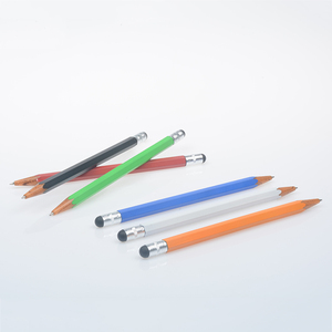 铅笔形塑料电容式手写笔促销手写笔屏幕触摸笔2进1圆珠笔 - Product Image 5