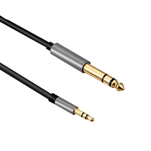 3.5mm için 6.35mm adaptör jak Aux kablosu amplifikatör CD çalar hoparlör 3.5 ila 6.5 erkek erkek ses kablo - Product Image 5