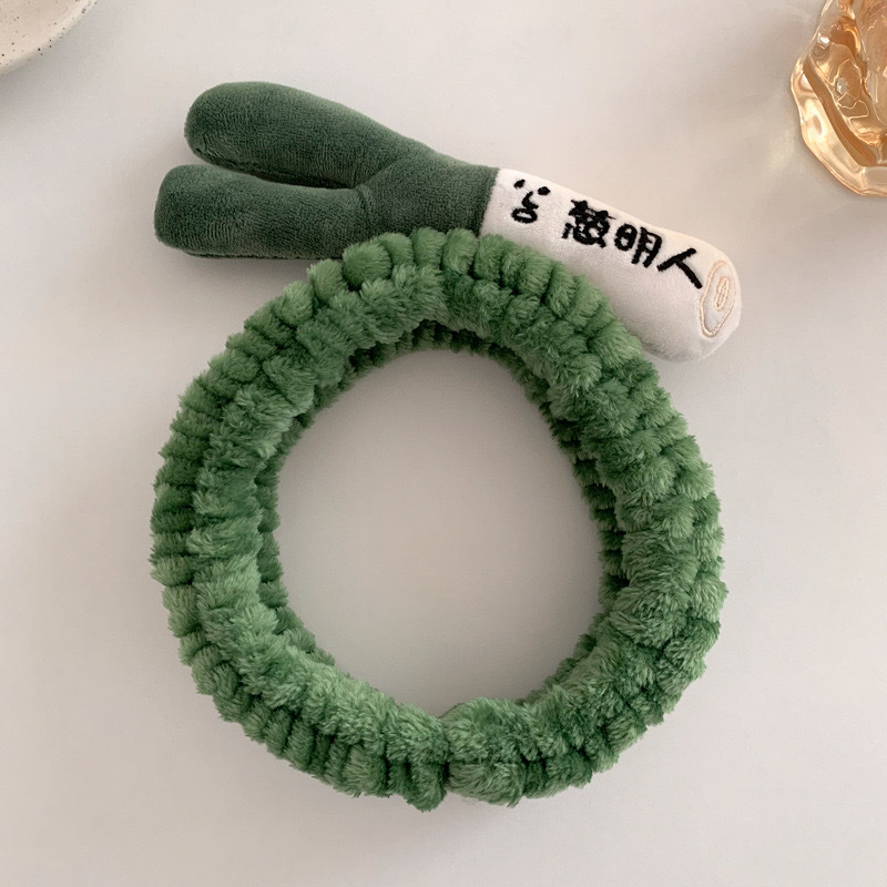 Diadema de cabello humano Congming - Verde