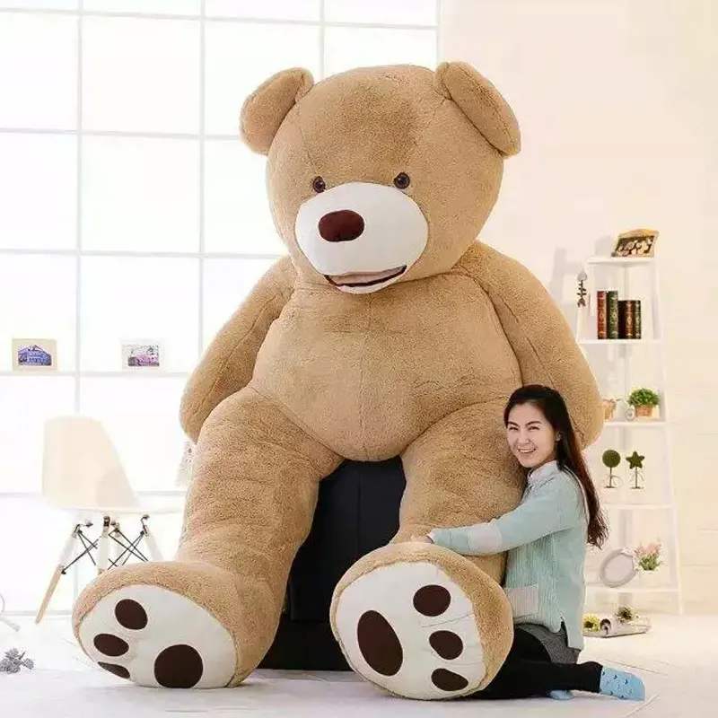 Mainan boneka beruang Teddy Amerika, mainan beruang Teddy raksasa ukuran besar 130cm 160cm 260cm