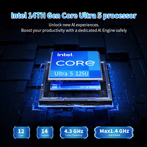 Fanless คอมพิวเตอร์ขนาดเล็ก8 Intel 2.5G LAN Intel 14th Gen คอมพิวเตอร์ขนาดเล็กที่มีจอแสดงผล HD DP Type-C สามจอ - Product Image 2