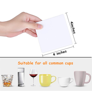 Gạch Gốm Vuông Không Tráng Men Cho Đế Lót Ly Thủ Công 4X4 Đế Lót Ly Bằng Gốm Với Miếng Lót Nút Chai Tự Dính & Màu Sắc Bộ Sơn Acrylic - Product Image 2