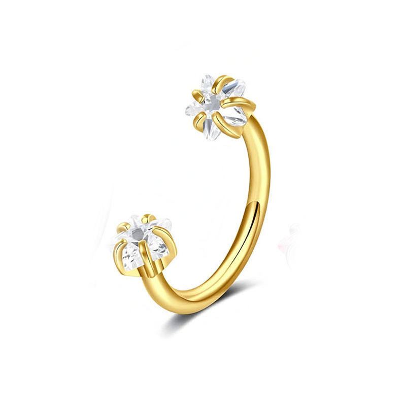 Oro - Stelle Zirconia Bianca