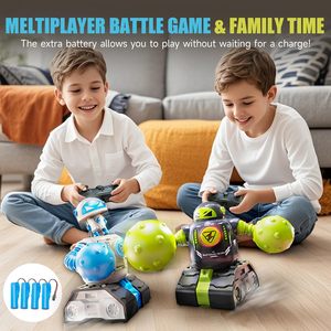 DWI Dowellin Remote Control <strong>Fighting</strong> <strong>Robots</strong> Set of 2, <strong>RC</strong> Ejecting Battle <strong>Robot</strong> with Adjustable Sound &amp; Light - Product Image 4