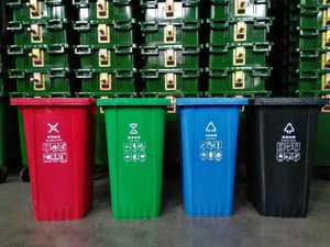 Factory Wholesale 240L HDPE <strong>Garbage</strong> <strong>Container</strong> Large Plastic Outdoor Trash Can <strong>with</strong> <strong>Wheels</strong>