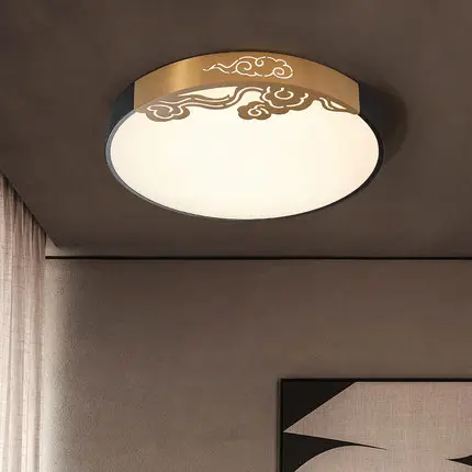 Lâmpada de teto chinesa, quarto, design clássico, led, lâmpada de teto, sala de estar
