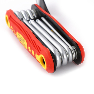XITELI 8 In 1 çapraz Torx düz yuvarlak kafa altıgen anahtar katlanır Allen anahtarı mobilya açık için bisiklet tamir aracı seti - Product Image 5